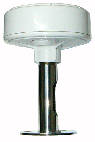 Marine satellite phone antenna, white, 1616-1626.5MHz, TNC female, includes mount – 163mm